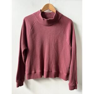 The North Face Pink Waffle Knit Sweatshirt